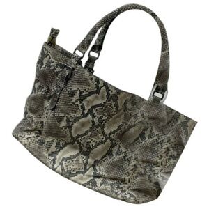 Stylish Snake Print Tote Bag
